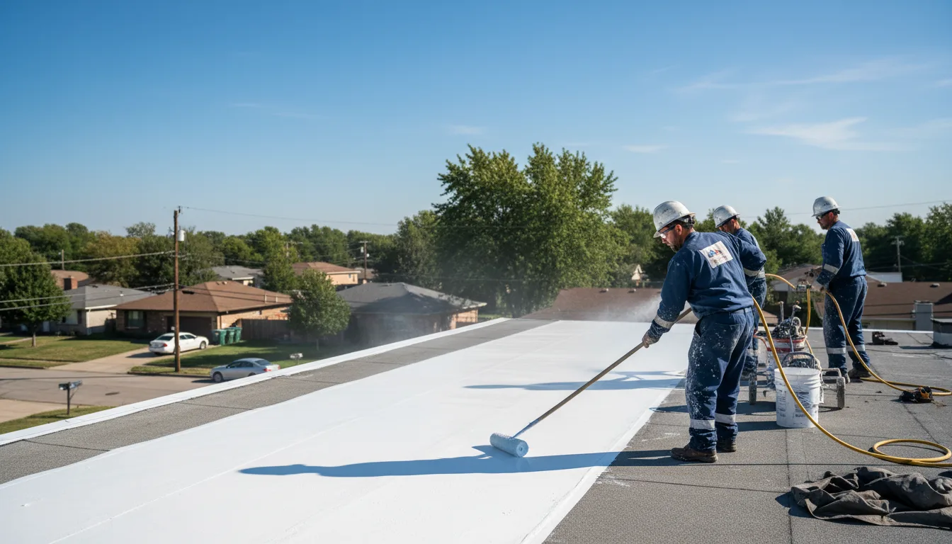 Commercial roof coating in Forest City, PA near me